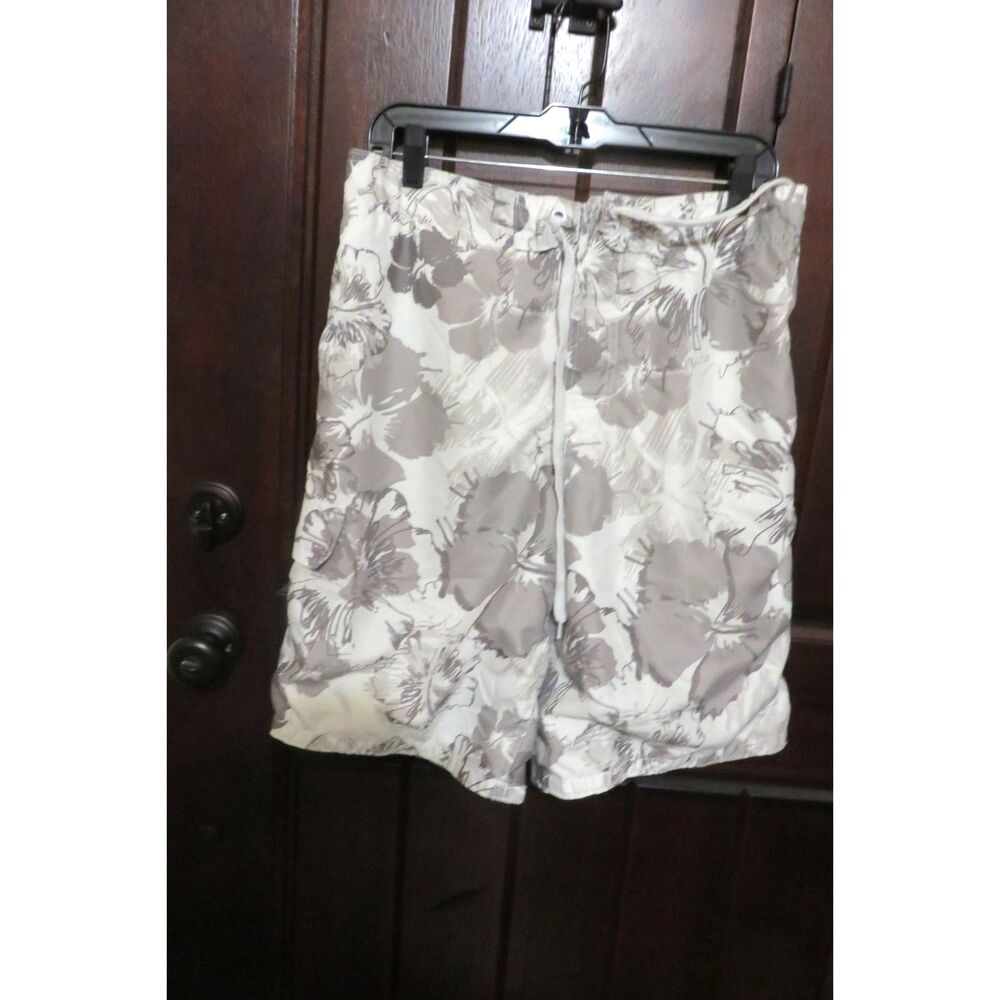 MEN'S OP SWIM TRUNKS  FLORAL DESIGN SZ M